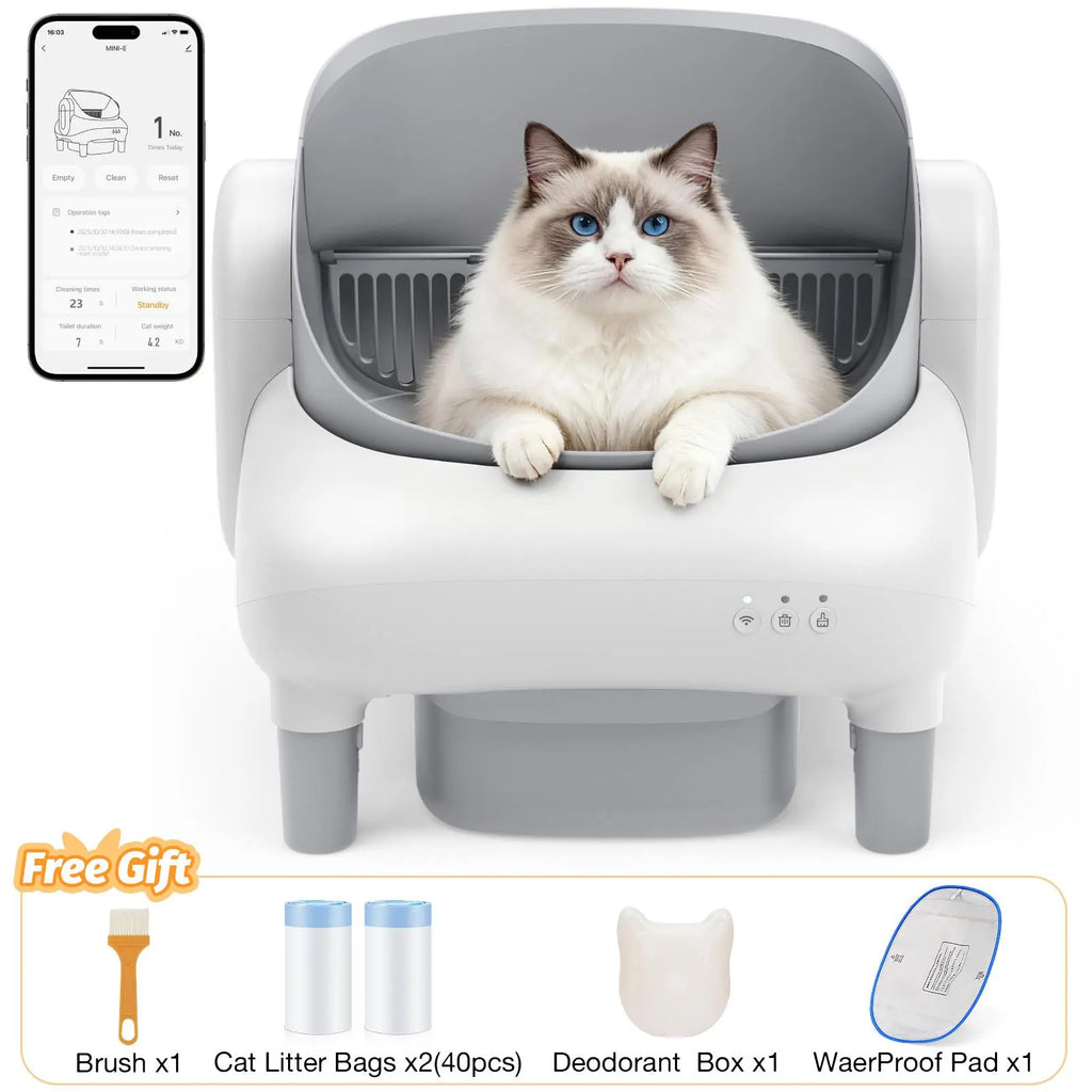 Smart Automatic Self-Cleaning Litter Box for Multiple Cats